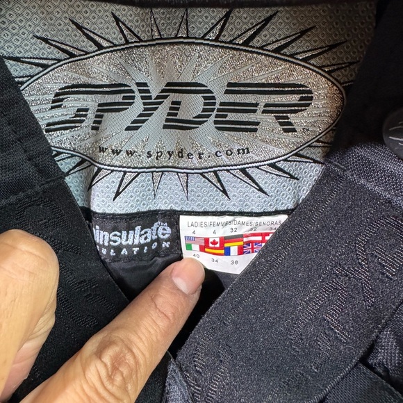 Black Spyder Insolate Ski  Pants with adjustable straps - Picture 10 of 11